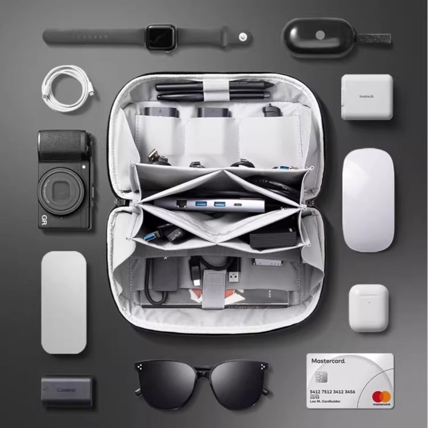 180° Volcano Lay - Flat Tech Pouch - Thestillmoving.com