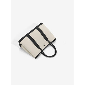 Canvas & Leather Day Tote – Structured Yet Soft Carry for Everyday Flow - Thestillmoving.com