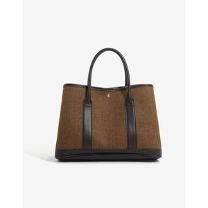 Canvas & Leather Day Tote – Structured Yet Soft Carry for Everyday Flow - Thestillmoving.com