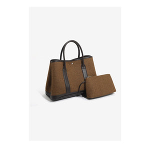 Canvas & Leather Day Tote – Structured Yet Soft Carry for Everyday Flow - Thestillmoving.com