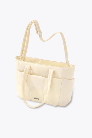 Cloud Convertible Crossbody Tote (Beige) - Thestillmoving.com