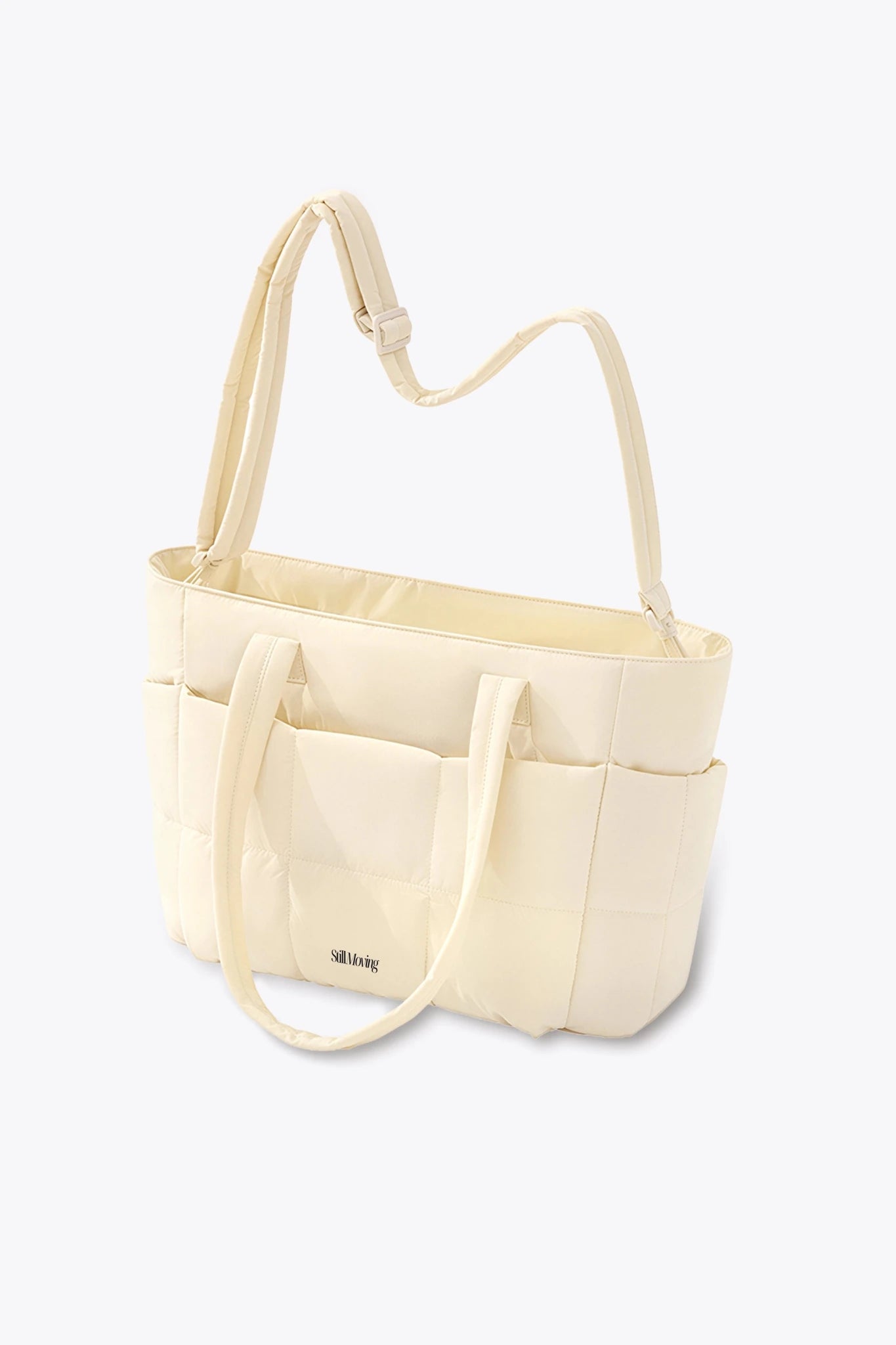 Cloud Convertible Crossbody Tote (Beige) - Thestillmoving.com
