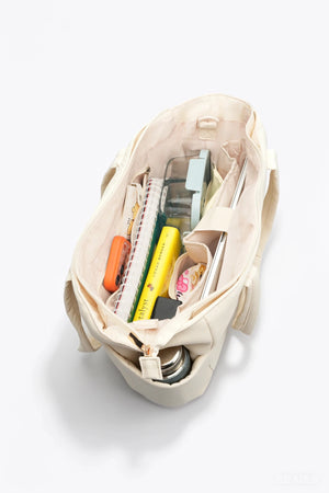 Cloud Convertible Crossbody Tote (Beige) - Thestillmoving.com