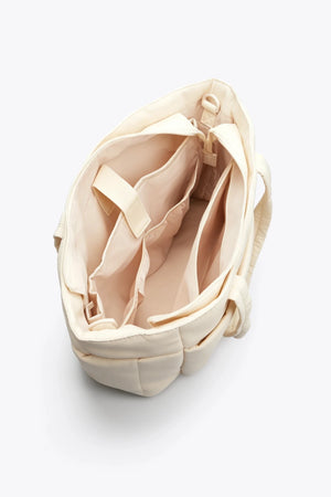 Cloud Convertible Crossbody Tote (Beige) - Thestillmoving.com