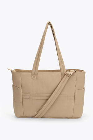 Cloud Convertible Crossbody Tote (Khaki) - Thestillmoving.com