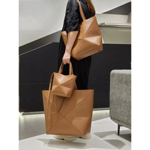 Light Leather Foldable Carry Bag - Thestillmoving.com