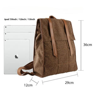 Lightweight Backpack in Coffee Ground Fabric - Thestillmoving.com