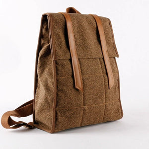 Lightweight Backpack in Coffee Ground Fabric - Thestillmoving.com