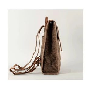 Lightweight Backpack in Coffee Ground Fabric - Thestillmoving.com