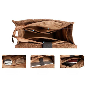 Lightweight Backpack in Coffee Ground Fabric - Thestillmoving.com