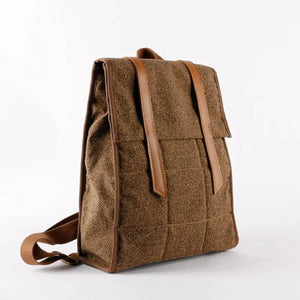 Lightweight Backpack in Coffee Ground Fabric - Thestillmoving.com