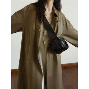 Minimalist Black Crescent Crossbody in Soft Vegan Leather for City Walks Crossbody Bag - Thestillmoving.com