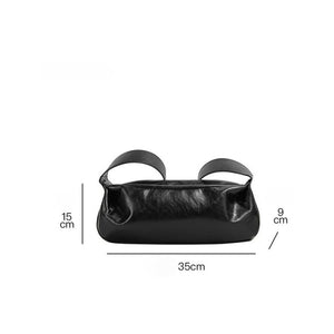 Minimalist Black Crescent Crossbody in Soft Vegan Leather for City Walks Crossbody Bag - Thestillmoving.com