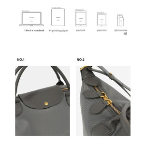 Minimalist Leather - Trimmed Day Tote for Quiet Carry Travel and City Days - Thestillmoving.com