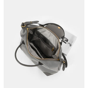 Minimalist Leather - Trimmed Day Tote for Quiet Carry Travel and City Days - Thestillmoving.com