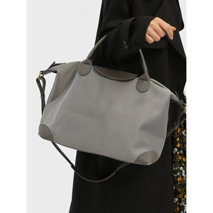 Minimalist Leather - Trimmed Day Tote for Quiet Carry Travel and City Days - Thestillmoving.com