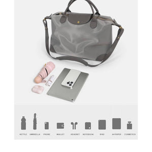 Minimalist Leather - Trimmed Day Tote for Quiet Carry Travel and City Days - Thestillmoving.com