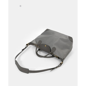 Minimalist Leather - Trimmed Day Tote for Quiet Carry Travel and City Days - Thestillmoving.com