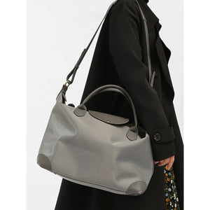 Minimalist Leather - Trimmed Day Tote for Quiet Carry Travel and City Days - Thestillmoving.com