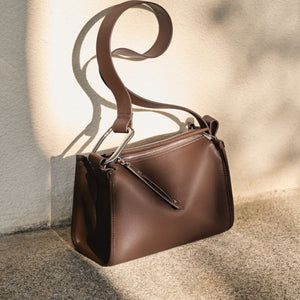 Soft Pillow - Style Leather Crossbody in Neutral Tones Everyday Crossbody Bag - Thestillmoving.com
