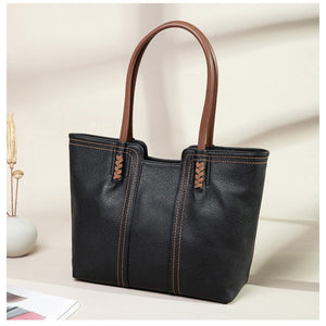 Soft - Sided Leather Day Tote – Lightweight Carry for Everyday Ease - Thestillmoving.com