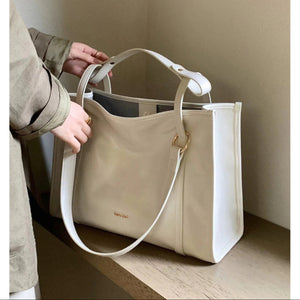 Spacious Structured Canvas Day Tote - Thestillmoving.com
