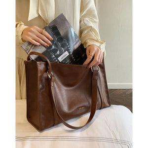 Spacious Structured Canvas Day Tote - Thestillmoving.com