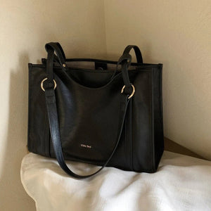 Spacious Structured Canvas Day Tote - Thestillmoving.com