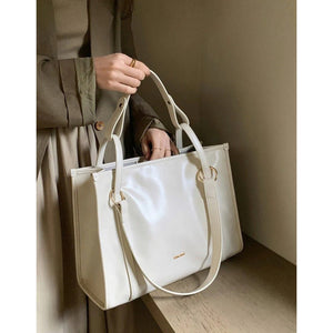 Spacious Structured Canvas Day Tote - Thestillmoving.com