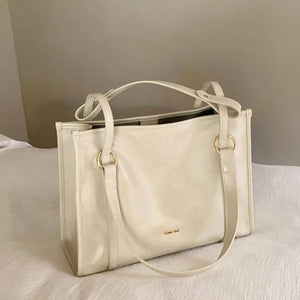 Spacious Structured Canvas Day Tote - Thestillmoving.com