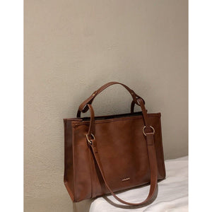 Spacious Structured Canvas Day Tote - Thestillmoving.com