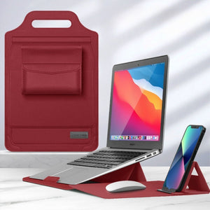 Stand, Mouse Pad & Protective 3 - in - 1 Laptop Sleeve - Thestillmoving.com