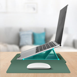 Stand, Mouse Pad & Protective 3 - in - 1 Laptop Sleeve - Thestillmoving.com