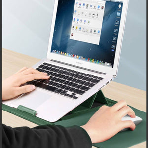 Stand, Mouse Pad & Protective 3 - in - 1 Laptop Sleeve - Thestillmoving.com