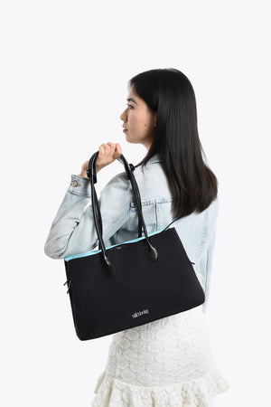 Stylish Organized Everyday Tote (Black&Blue) - Thestillmoving.com