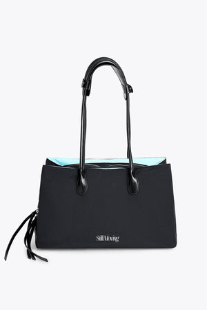 Stylish Organized Everyday Tote (Black&Blue) - Thestillmoving.com