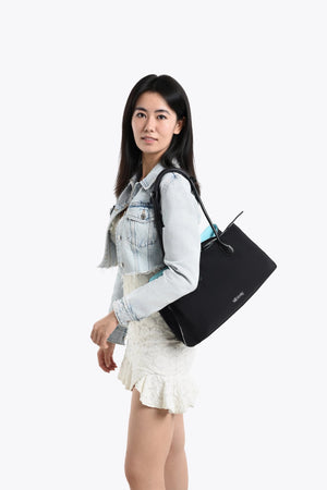 Stylish Organized Everyday Tote (Black&Blue) - Thestillmoving.com
