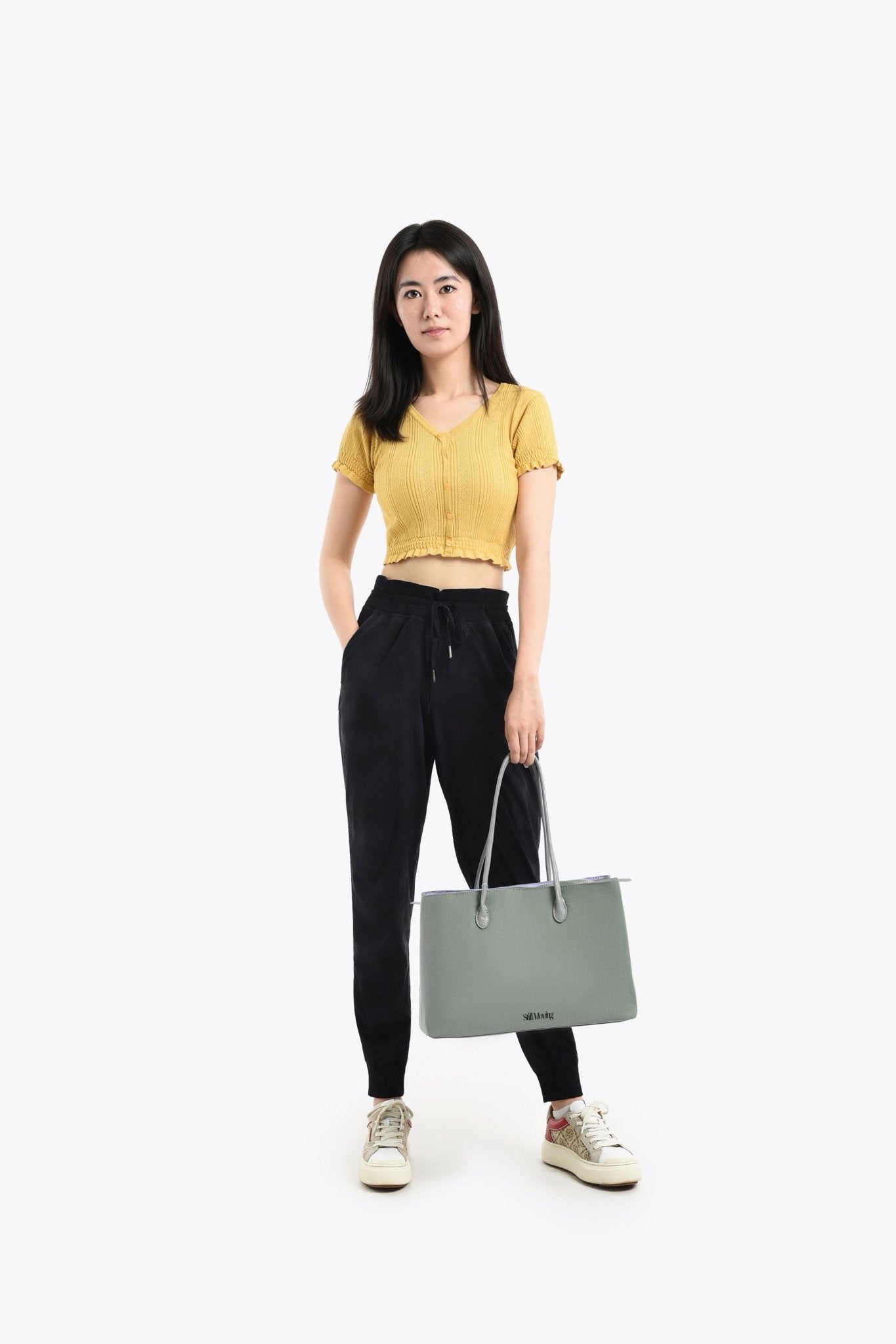 Stylish Organized Everyday Tote (Grey&Purple) - Thestillmoving.com