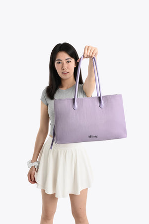 Stylish Organized Everyday Tote (Lavender&Grey) - Thestillmoving.com