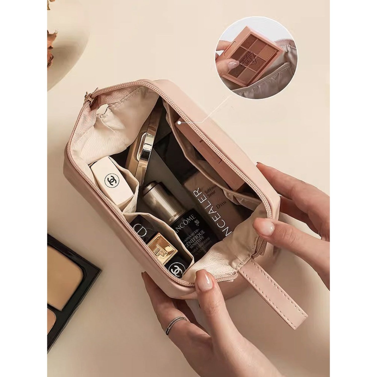 Water - Resistant Leather - Textured Personal Pouch - Thestillmoving.com