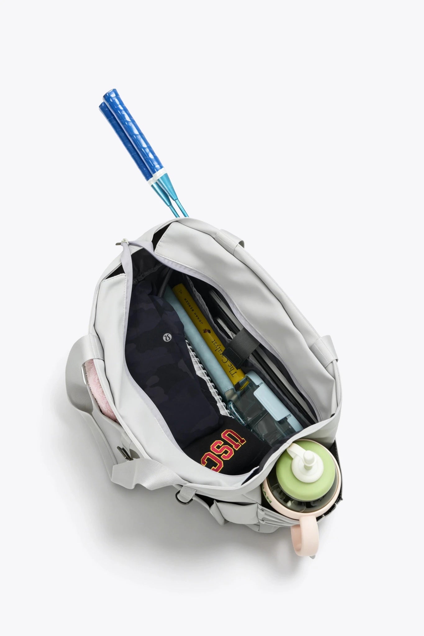 Workout & Short - trip Tote (Gray) - Thestillmoving.com