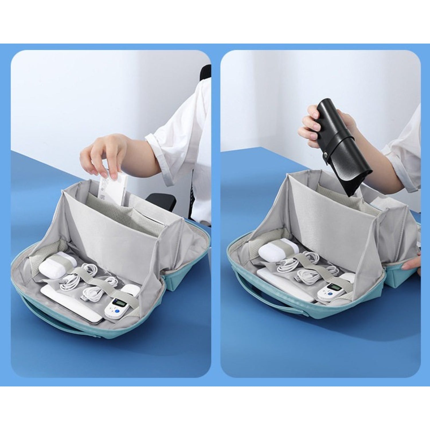 180° Lay - Flat Open - Top Tech Pouch - Thestillmoving.com