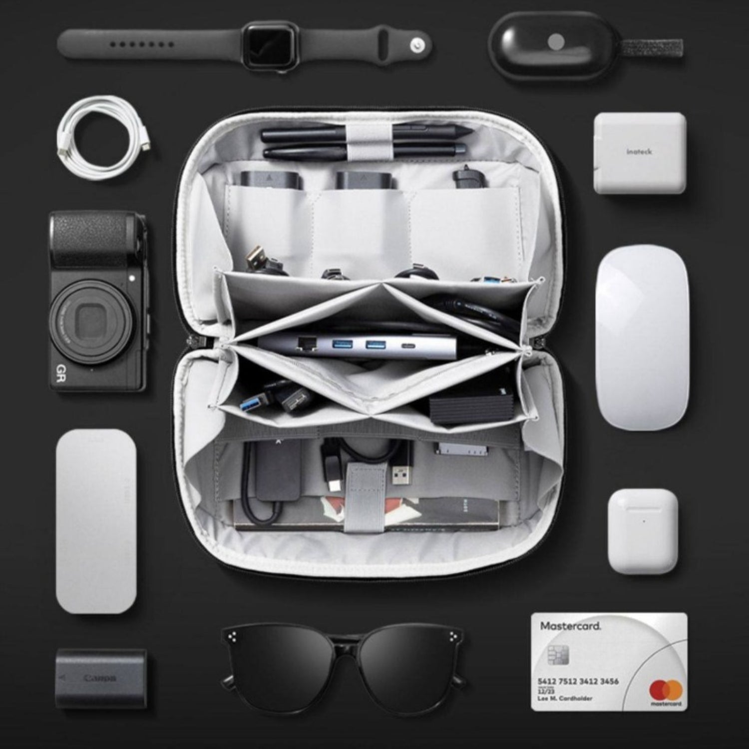 180° Volcano Lay - Flat Tech Pouch - Thestillmoving.com