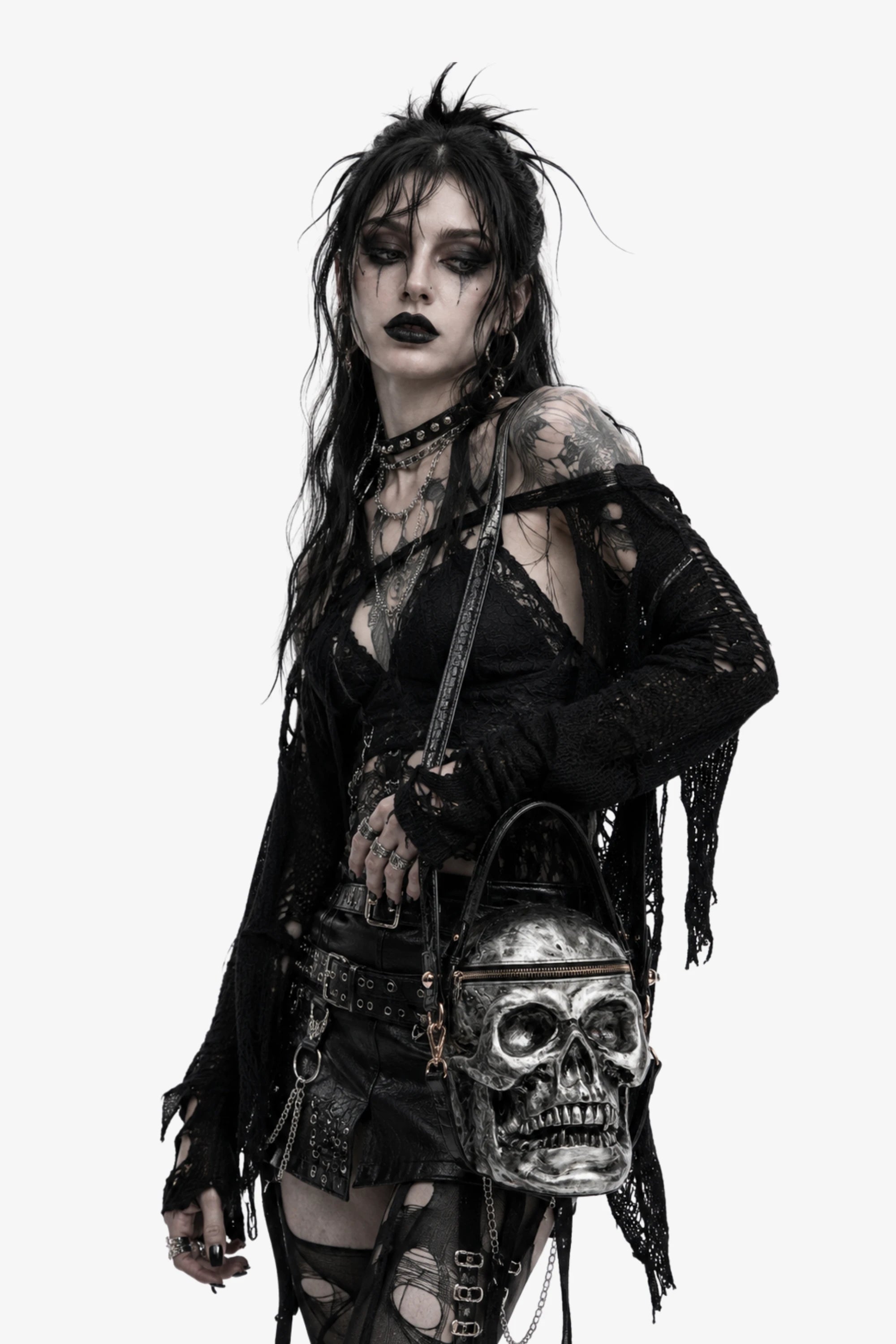 Ash Skull Bag (Silver)