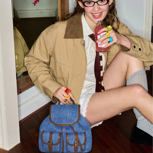 Blue Sky Stitch Backpack - Thestillmoving.com