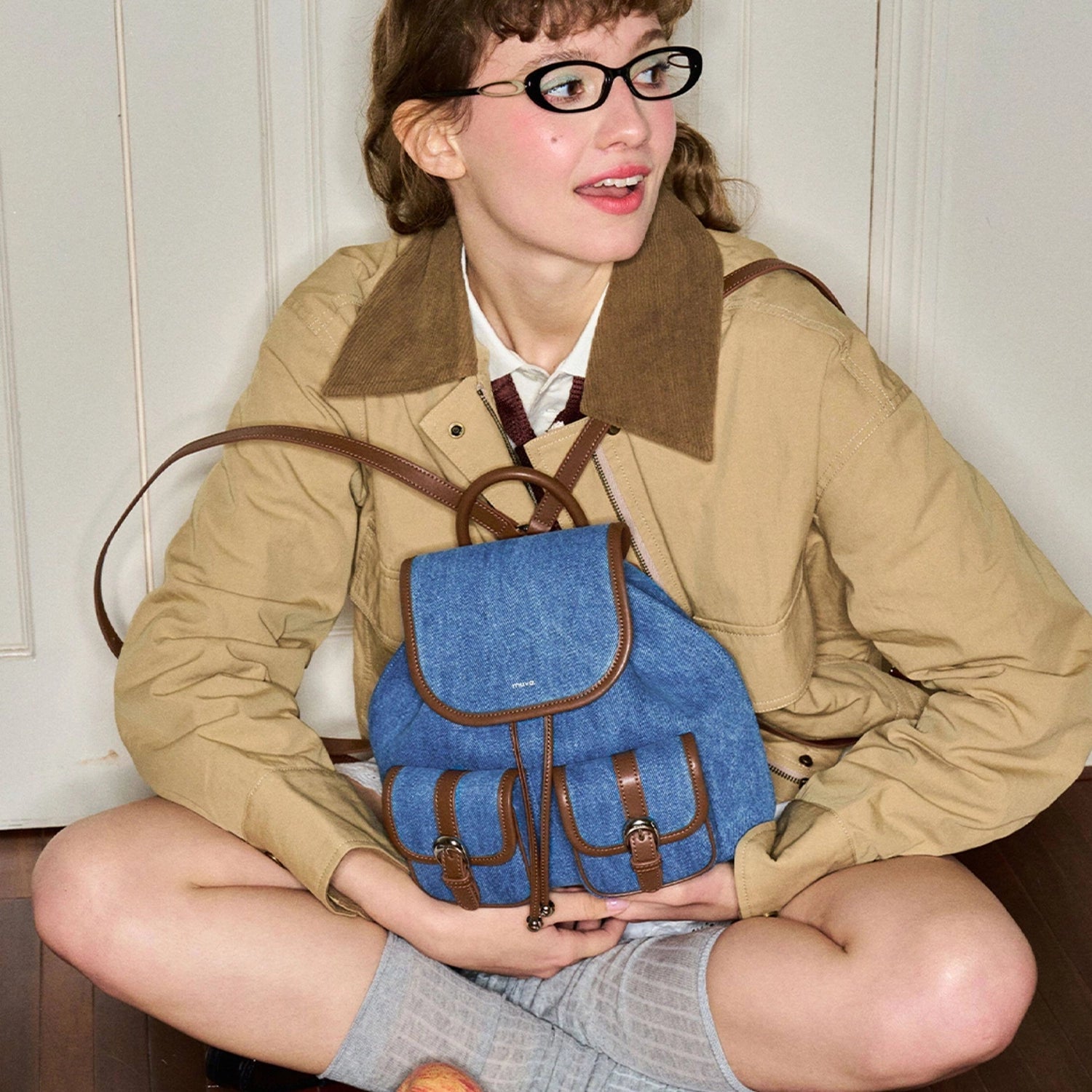 Blue Sky Stitch Backpack - Thestillmoving.com