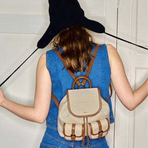 Blue Sky Stitch Backpack - Thestillmoving.com