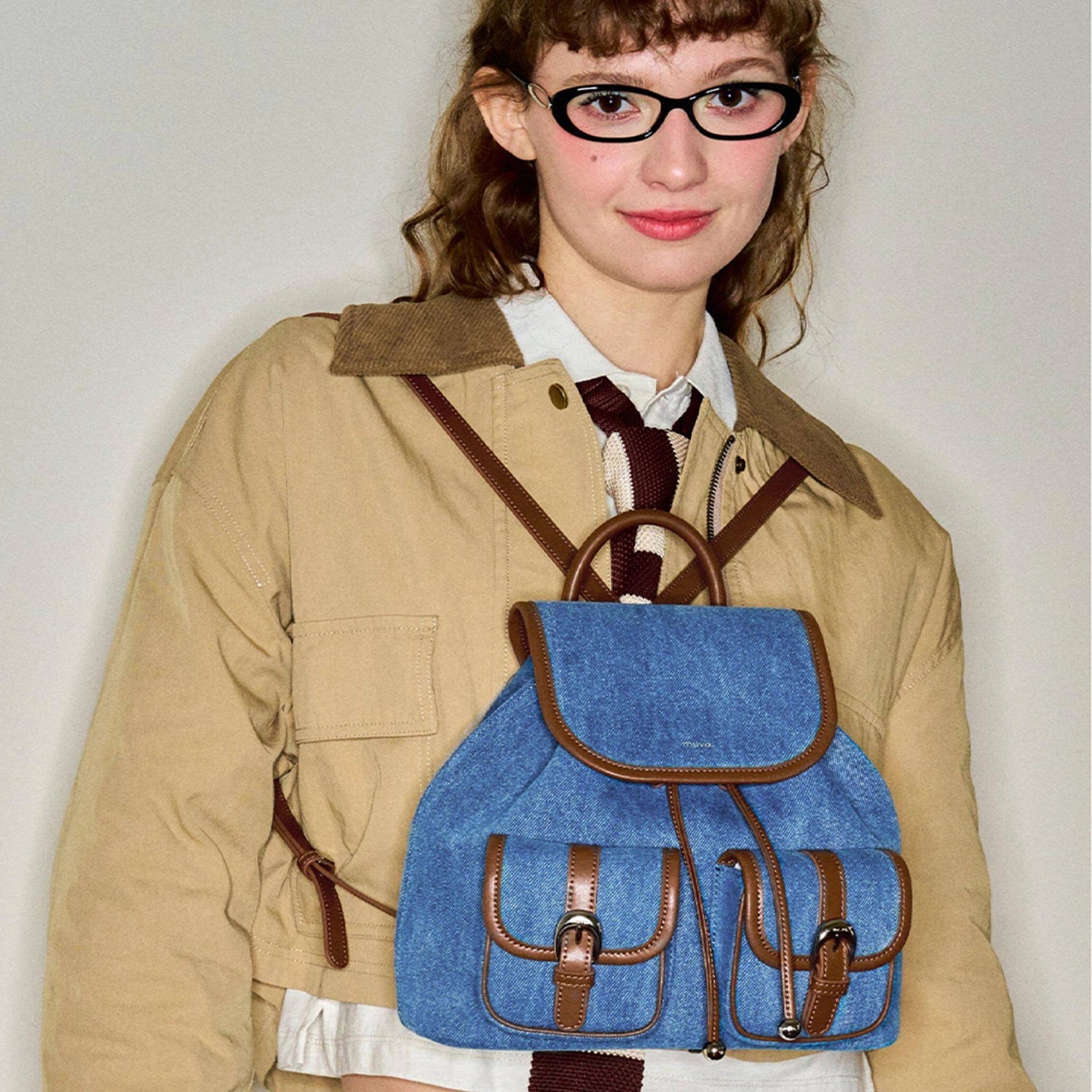 Blue Sky Stitch Backpack - Thestillmoving.com