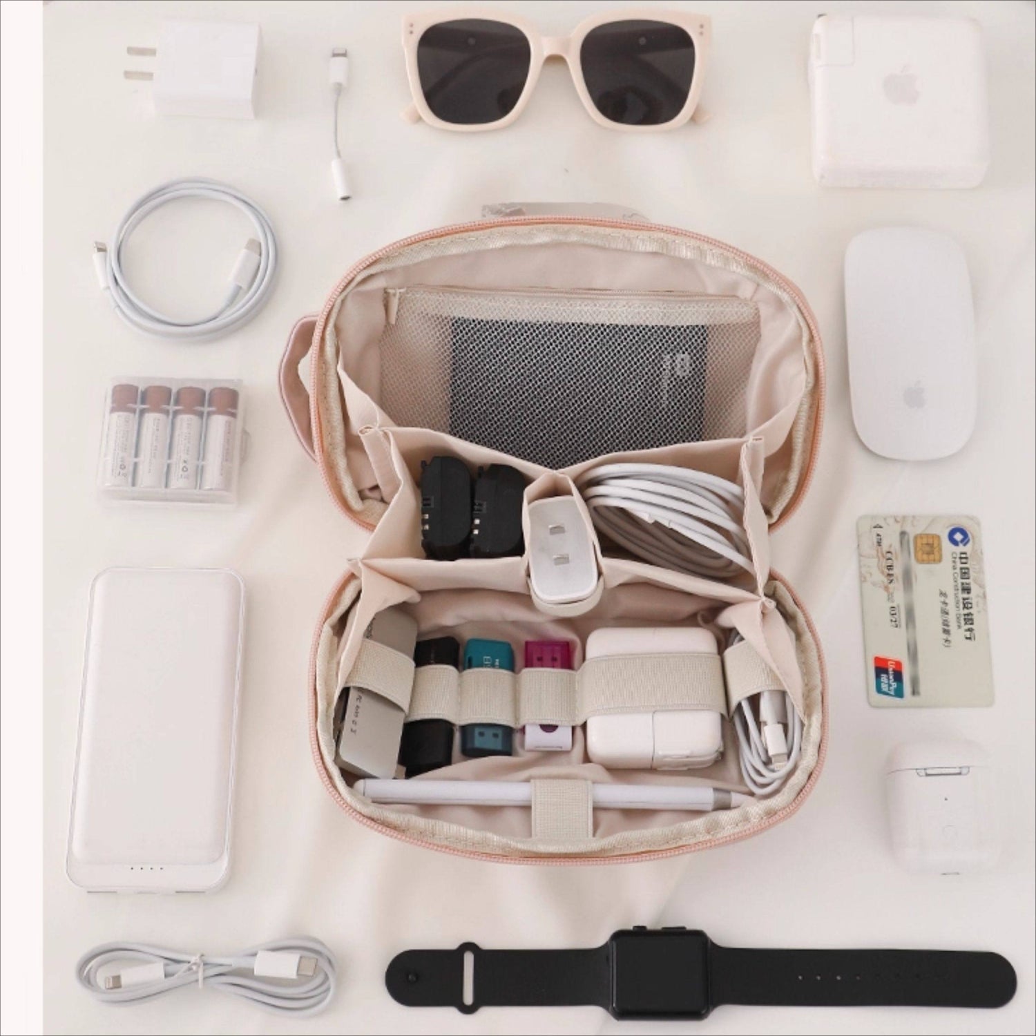 Calm Organizer Minimalist Tech Pouch - Thestillmoving.com