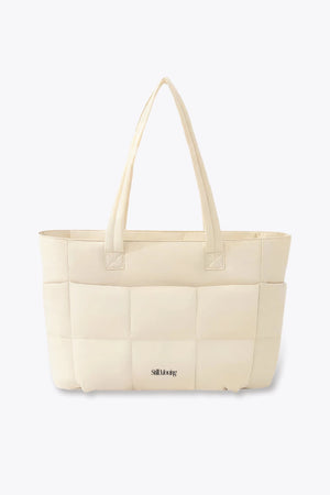 Cloud Convertible Crossbody Tote (Beige) - Thestillmoving.com